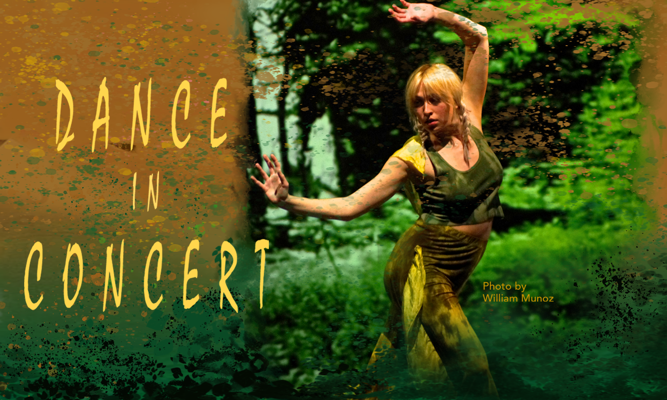 DANCE IN CONCERT Spring 2023 poster