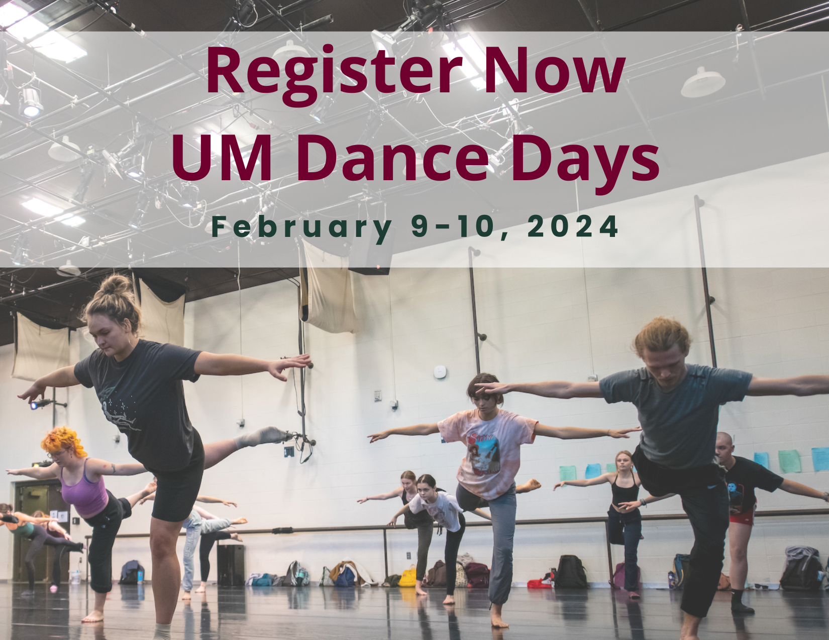 Register Now for UM Dance Days, February 9-10, 2024