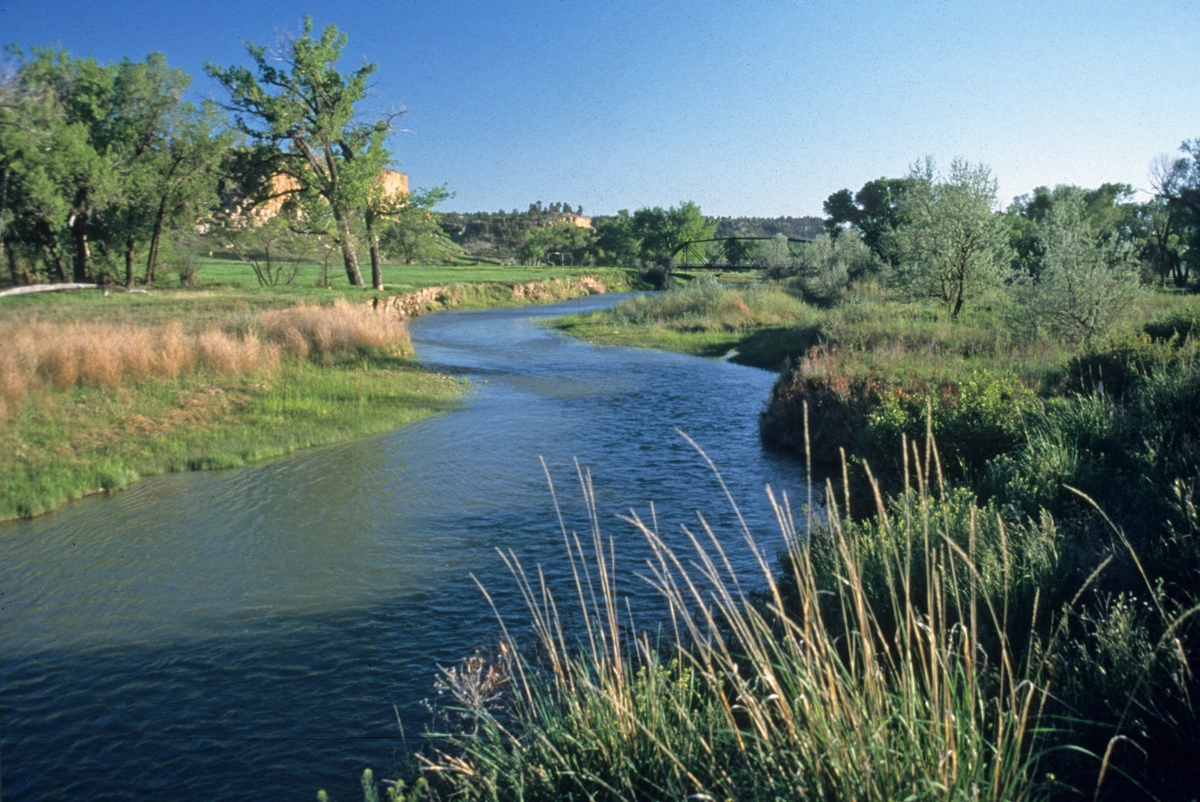 The Musselshell River flows below Rygate. (Photo by Rick and Susie Graetz)