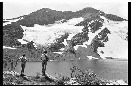 (Top) Glacier Peak from Lake of the Clouds (1972) Dick Behan 