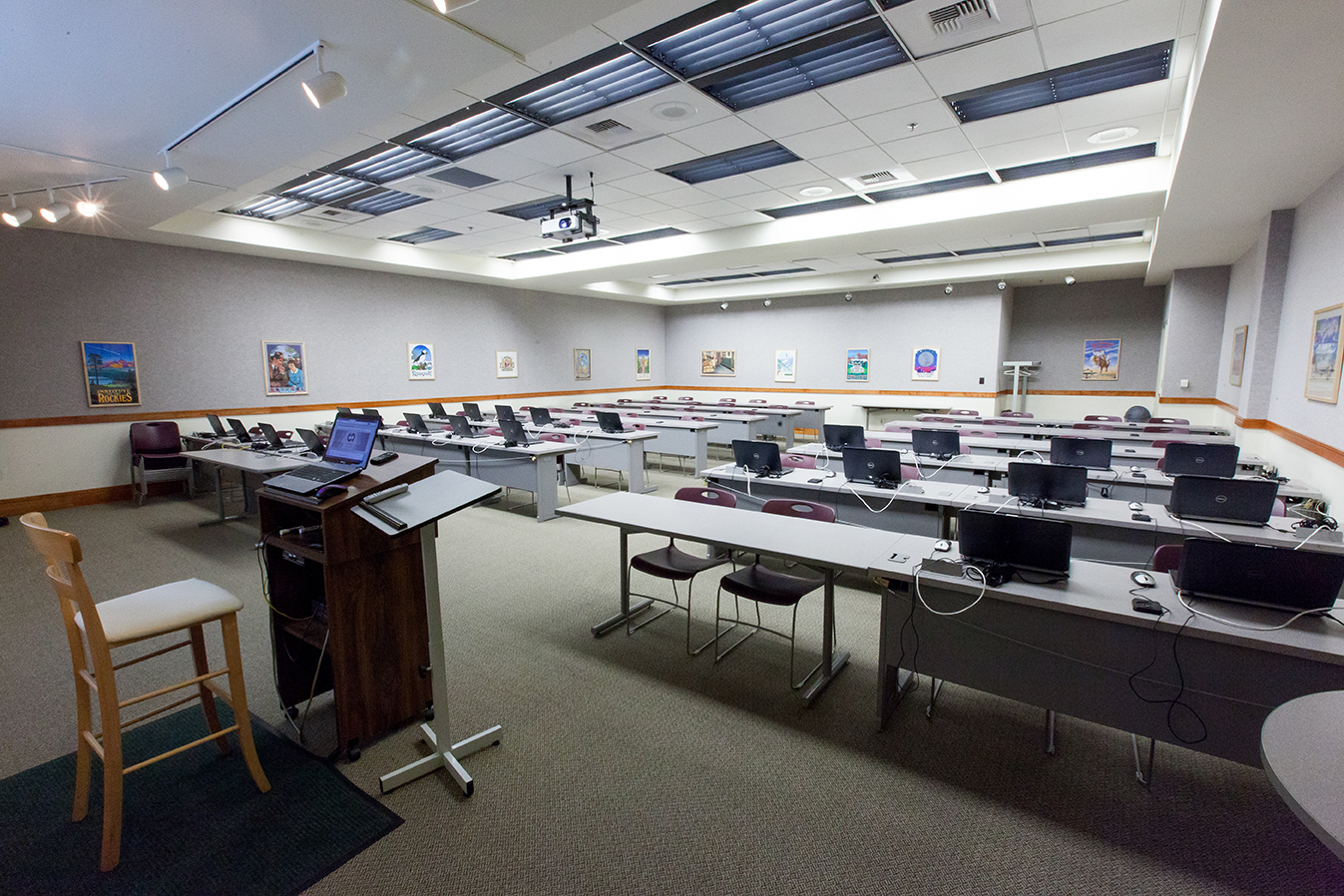 room 210 from the front