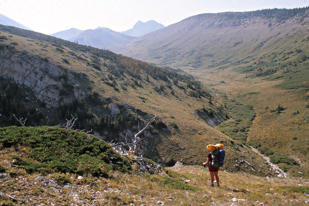 Hiker in the Bob Marshall Wilderness