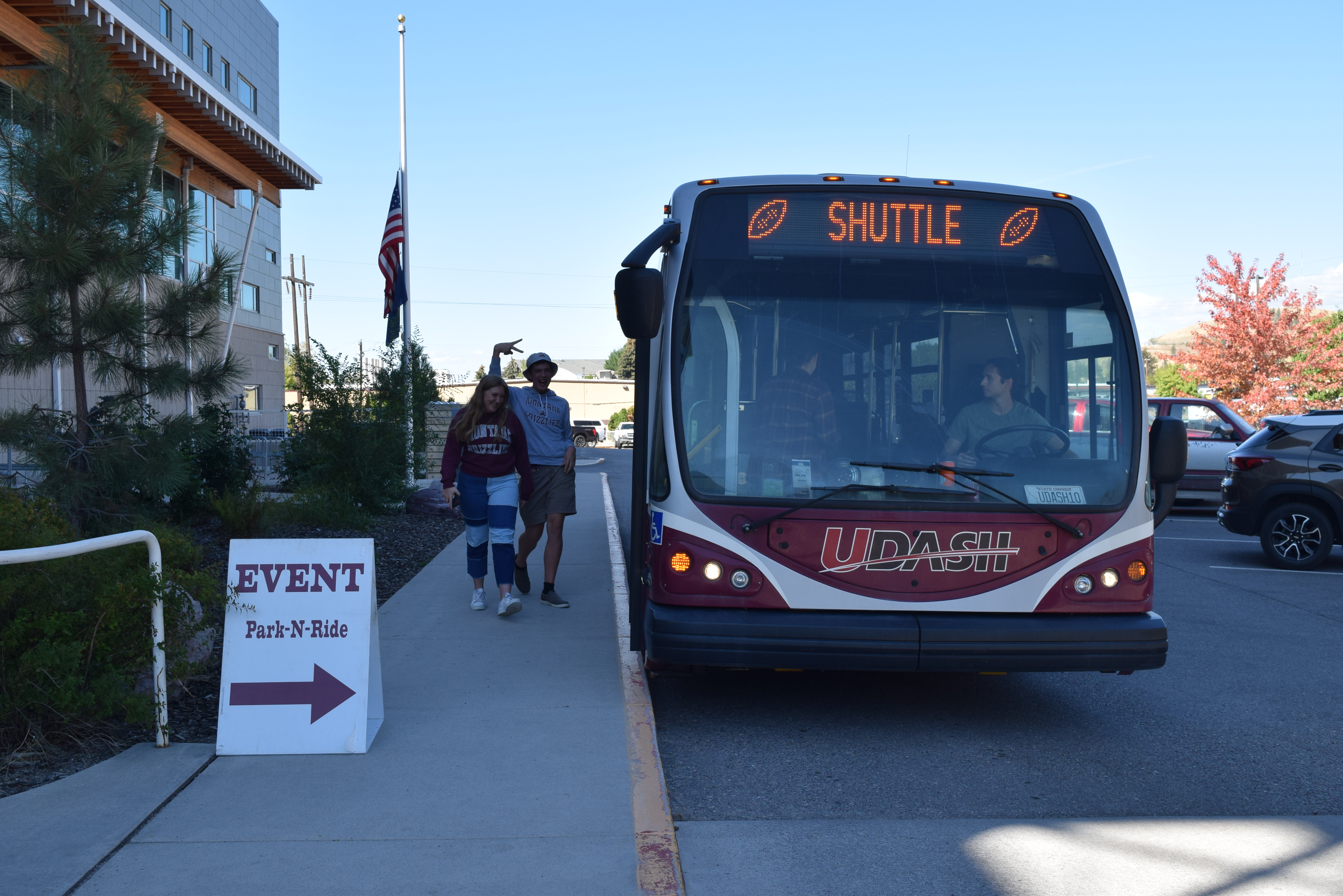UDASH football shuttle