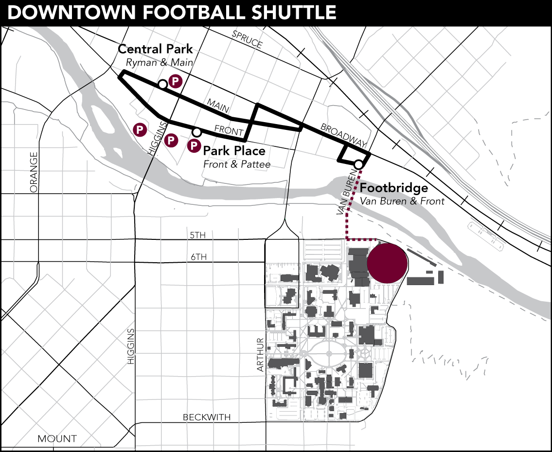 Downtown Football Shuttle
