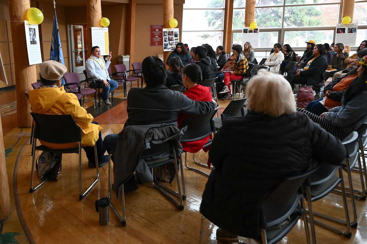 people watching a presentation