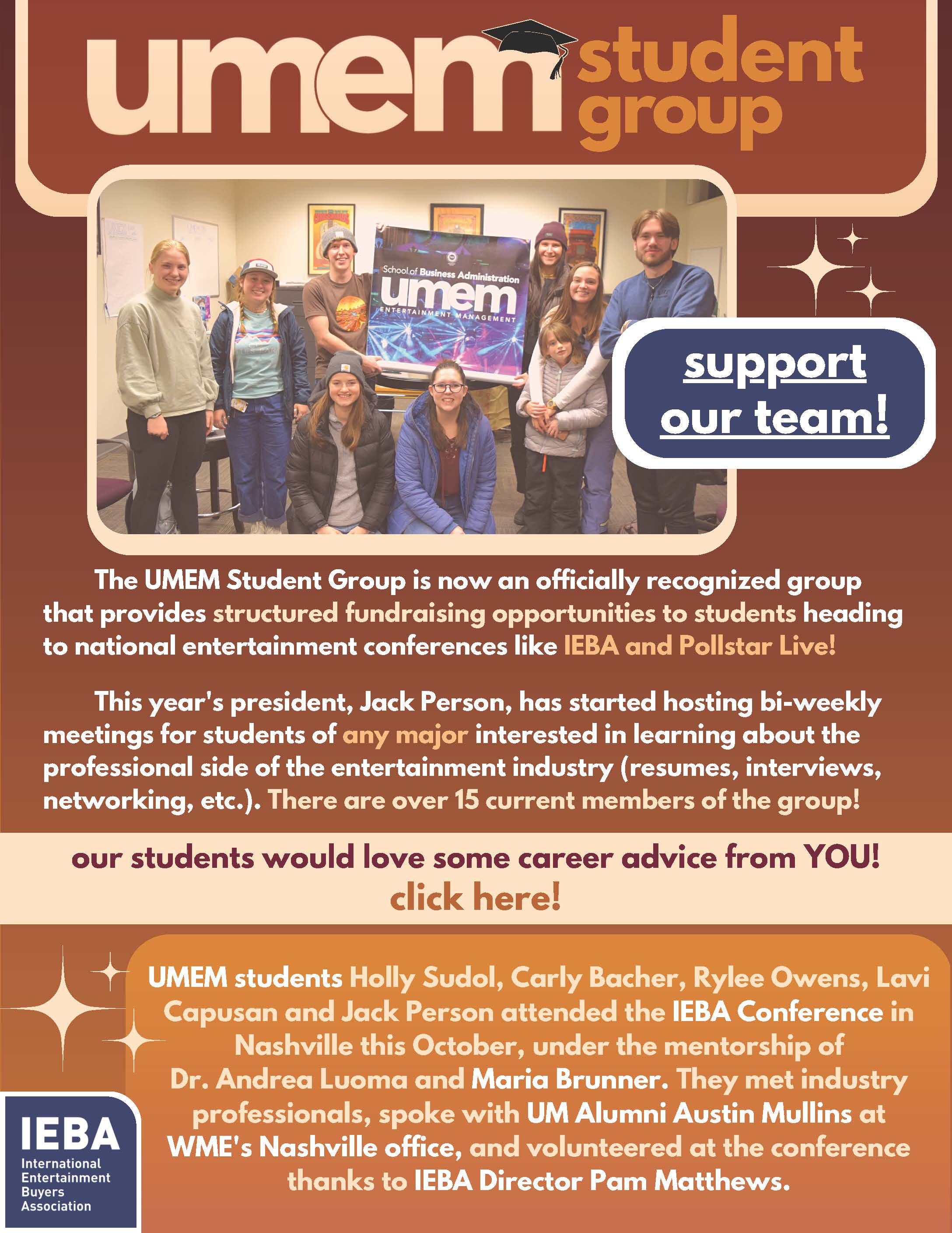 umem december 2022 newsletter page 2 - student group