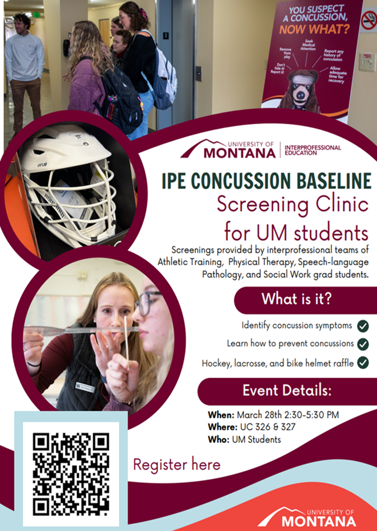 concussion clinic flyer