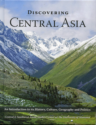 book cover with photo of a green valley amidst snowy mountain peaks