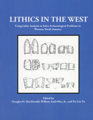 book cover with diagrams of early human stone tools