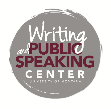 UM Writing and Public Speaking Center Logo