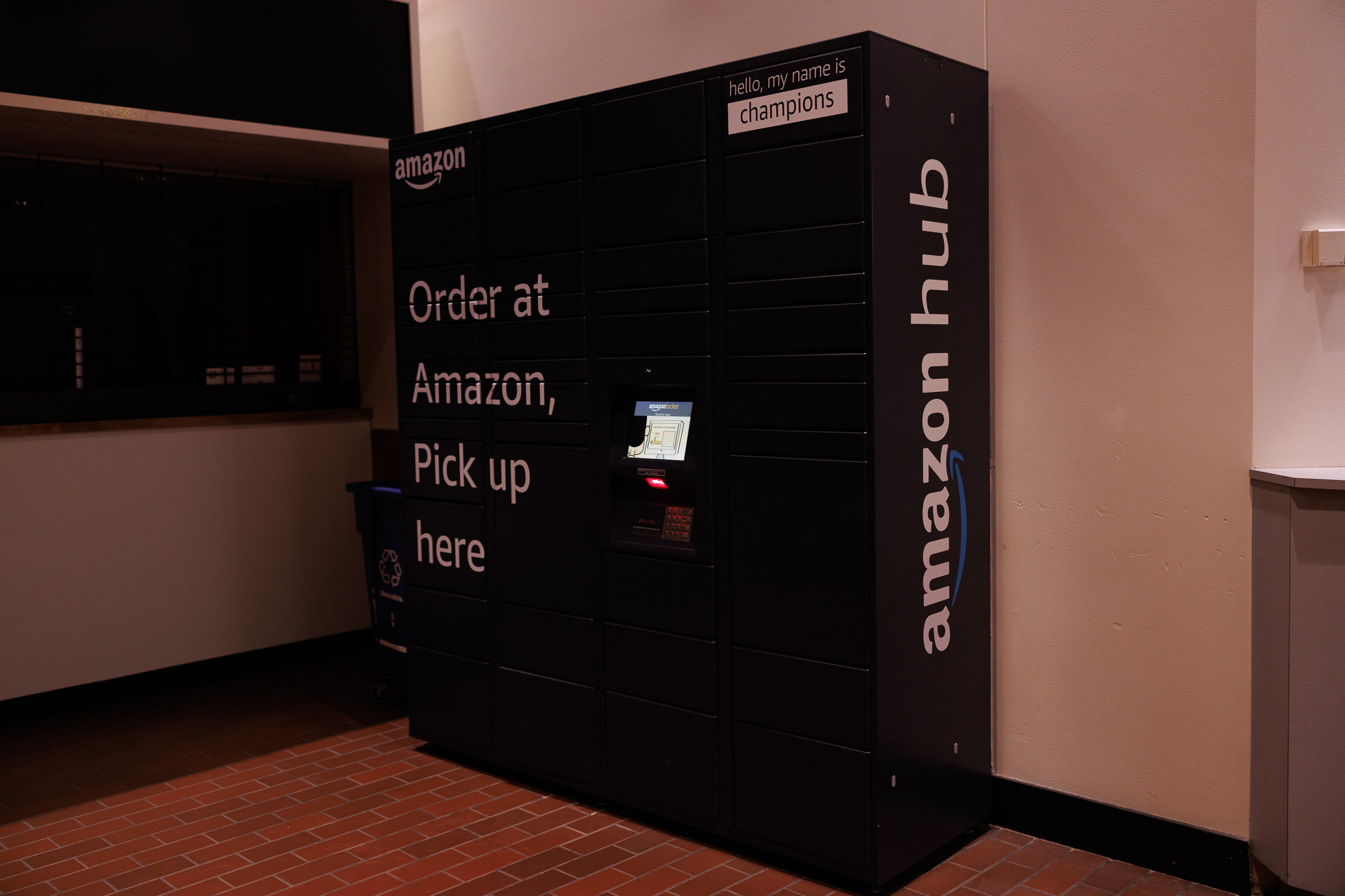 Large metal Amazon drop box