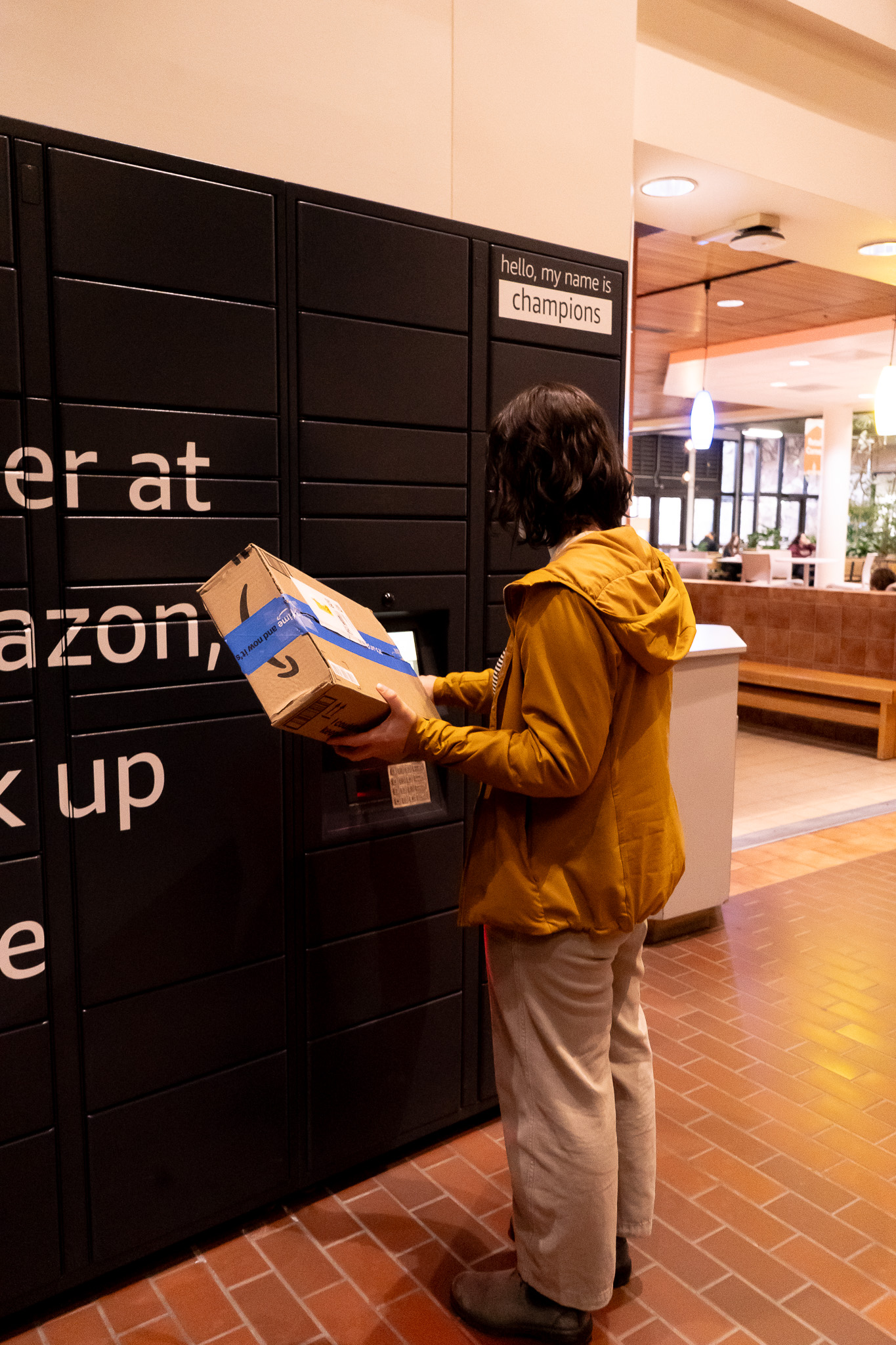Large metal Amazon drop box