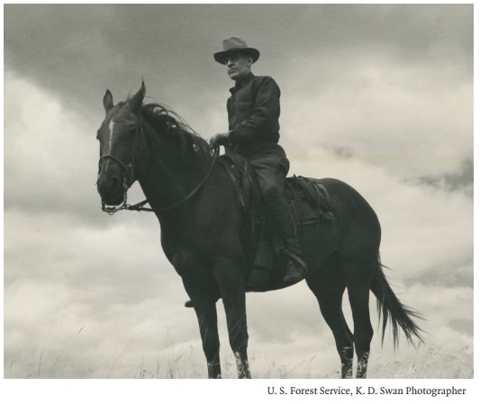 Elers Koch on a horse