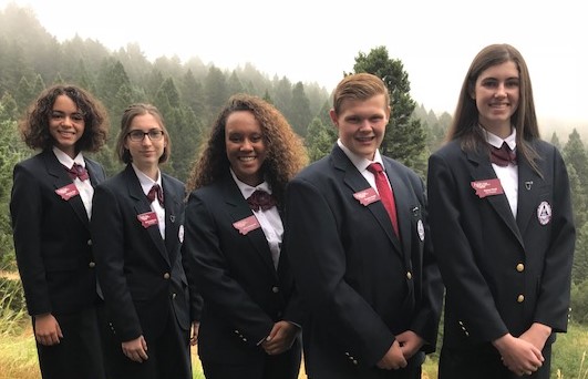 group photo of hosa officers
