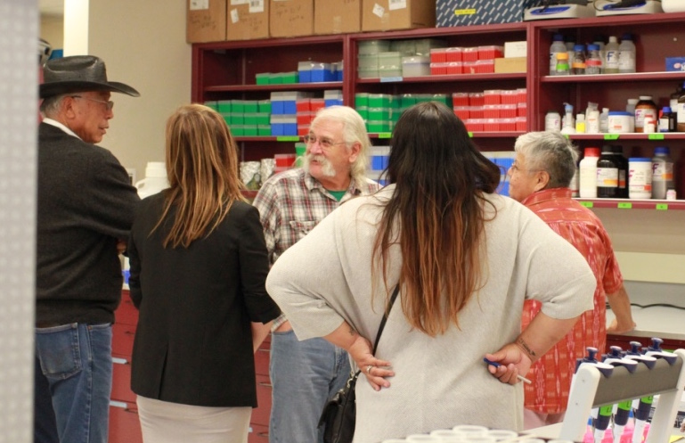 Our Community Advisory Board takes a tour of the lab